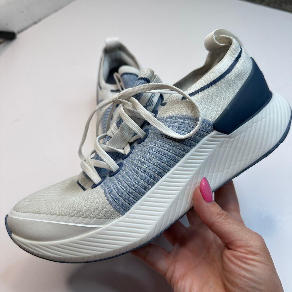 Allbirds White Blue Tree Gliders Sneakers